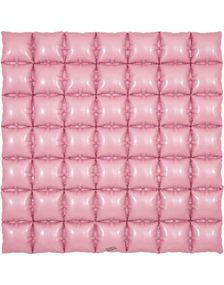 Rosa Waffle Folie Ballong for Backdrop/Bakgrunn 