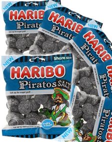 28 stk Haribo Piratos Salt - Hel Eske