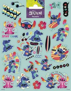 20 stk Disney Stitch Klistremerker