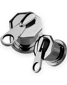 Zip It - Sølvfarget Piercing Plugg