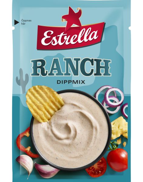 Ranch dippmix 26 g - Med mild tomat-, løk-, og hvitløksmak