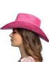 Rosa Cowboyhatt med Snor og Emblem