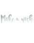 Sølvfarget DIY Make a Wish Banner 60 cm - Magisk Enhjørning