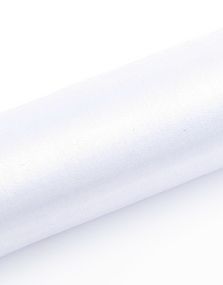 HVIT Gjennomsiktig Organzaløper 16 cm x 9 meter