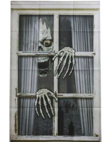 Zombie - Vindus Dekorasjon 120x80 cm