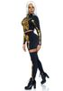 Golden Skeleton Kostyme til Dame 2 Deler