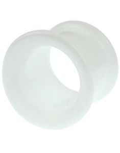 Hvit Pyrex Piercing Tunnel