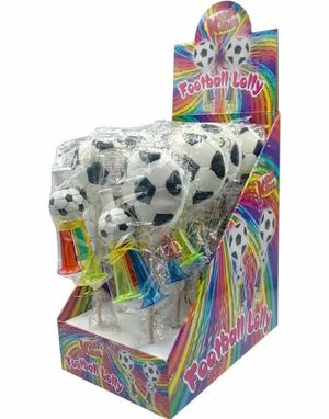 12 stk Store Fotballkjærligheter på Pinne med Fløyte - Hel eske 1020 gram