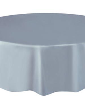 Sølvfarget Rund Plastduk 213 cm