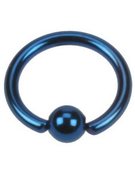 Blue Ball Closure Ring - 1.2 x 8 mm
