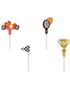 4 stk Racing Kaketoppere - 12 cm