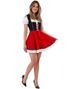 Svart og Hvit Dirndl Oktoberfestkostyme - 46