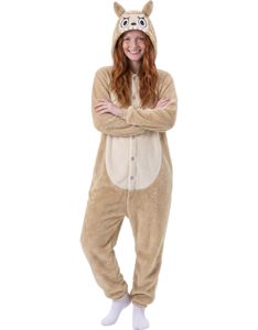 Lulu Monster - Beige Labubu Inspirert Kostyme til Dame - Onesize Large