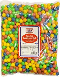 3 kg Zed Assorted Gumballs - Kjempestor pose med Tyggegummikuler