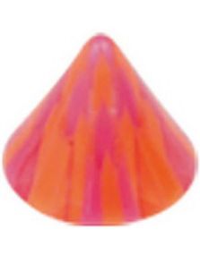 Playpoint Orange/Purple - 4 mm Akrylkule til 1,2 mm stang