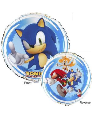 Sonic the Hedgehog Rund Folieballong 45x45 cm