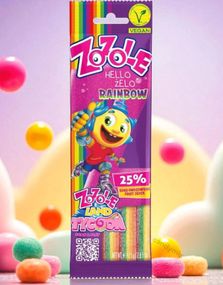 Zozole Rainbow Belts - Regnbuebelter med Fruktsmak 75 gram