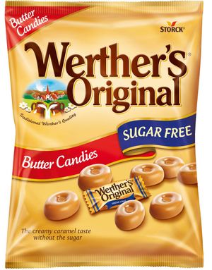 Werthers Original Sukkerfrie Karamell-Sukkertøy 80 gram