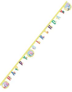 Happy Birthday Banner 2 meter - Peppa Gris