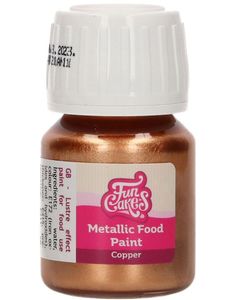 FunCakes Spiselig Kobber Metallic Maling 30ml