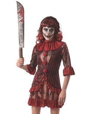 Horror Clown - Klovnekostyme til Dame