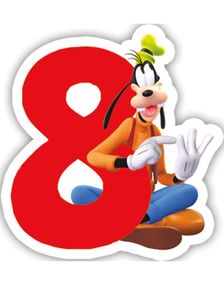Disney Kakelys med 8 Tall