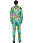 UV Glow Kostymedress med Tropisk/Flamingomotiv til Herre