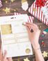 12 stk Folierte Gave- / Merkelapper med Julemotiv