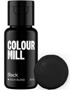 Colour Mill Svart Vannbasert Matfarge - 20ml