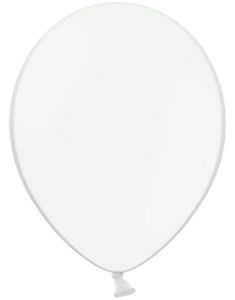 10 stk 30 cm - Hvite Ballonger