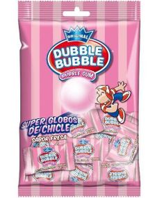 Dubble Bubble Bubblegum Strawberry - Pose med Jordbærtyggegummi 85 gram