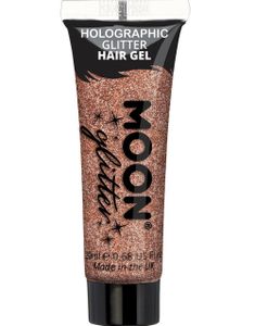 Rose Gullfarget Holografisk Glitter Hårgele 20 ml