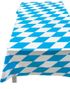 Rutete Blå og Hvit Oktoberfest Plastduk 130x180 cm - Beer Party