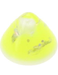 Marble Spike Gul/Hvit - 3 mm Akrylkule til 1,2 mm stang
