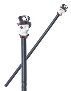 Voodoo Witch Doctor Cane - Stokk med Hodeskalle 88 cm
