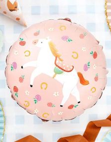 Folieballong Hest og Blomster 45 cm