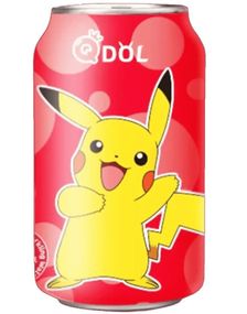 Pokemon Pikachu Strawberry Sparkling Water - Kullsyrevann med Jordbærsmak 330 ml (Asia Import)