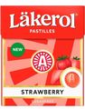 Läkerol Strawberry Sugarfree / Sukkerfrie Pastiller med Jordbærsmak 25 gram