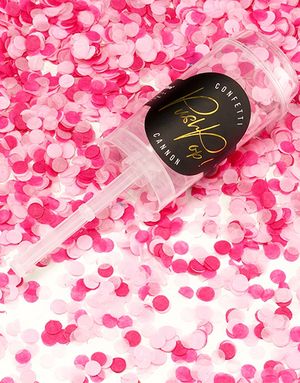 Rosa Push Pop Konfettikanon 17 cm
