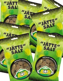 1842739200_120 Poser med Dundersalt / ʺJätteʺ Salt / Salt Lakris Sukkertøy - Hel Eske