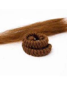 Medium Brown Mehron Crepe Hair - 30 cm Proft Hår for Skjegg og Bart