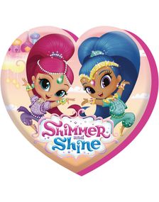 Hjerteformet Shimmer and Shine Pyntepute 37x40 cm