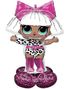 Glam Diva AirLoonz Folieballong 88x119 cm - LOL Suprise