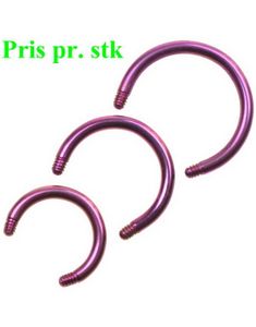 Lilla Rund stang i Titan til 1,2 mm Kule