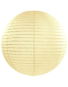 Kremfarget Papirlanterne / Papirlykt 20 cm