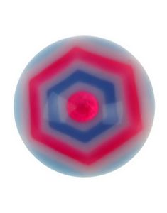 Hexagonal Blue - 6 mm Akrylkuletil 1,6 mm stang