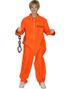 Orange Fangedrakt Barnekostyme - 12-14 ÅR