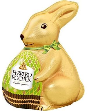 Ferrero Rocher Bunny - Stor Sjokoladekanin med Hasselnøttbiter 100 gram