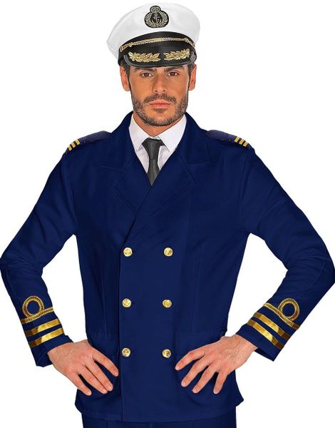 Blå Marineoffiser Kostymejakke til Herre
