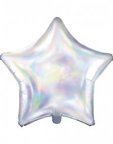 Iriserende Stjerneformet Folieballong 48 cm